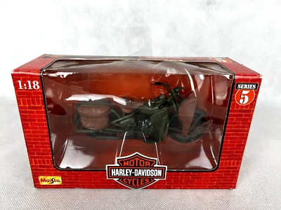 Maisto Harley Davidson 1942 WLA cabeza plana 1:18 diecast motocicleta serie 5 Foto 1 de 4