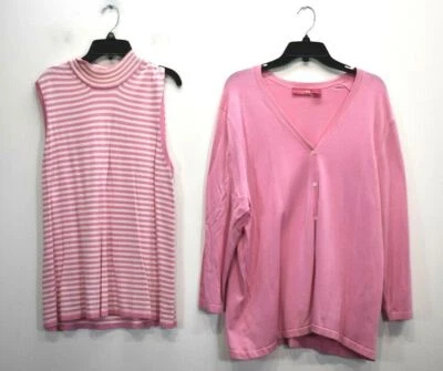 Conjunto de 2 cárdigan Liz Lange para mujer maternidad sin mangas con botones delanteros XL Foto 1 de 4