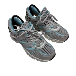 Apex Boss Runner Active Damenschuh ─ X-Last ─ silber/meerblau Größe 9 X-Weite - Bild 1 von 11