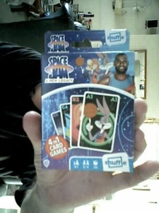 SPACE JAM A NEW LEGACY 4 IN 1 CARD GAMES QUIZ FAMILY FRIENDS BIRTHDAY CHRISTMAS - Picture 1 of 1
