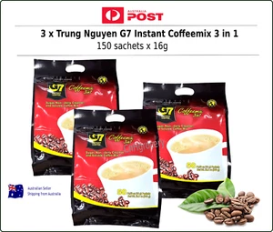 ☕ G7 Coffee Vietnamese Trung Nguyen G7 Instant Coffee Mix 150 packets x 16g - Picture 1 of 1