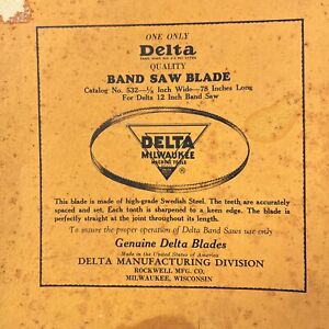 78” Band Saw Blade Delta
