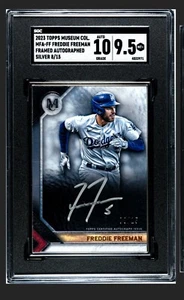 2023 Topps Museum Freddie Freeman silber gerahmt Auto/15 SGC 9,5 - Bild 1 von 2