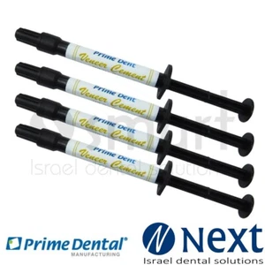 LOT x 4 Dental Light Cure Veneer Cement 2 gm Prime Dent USA White opaque - Picture 1 of 2