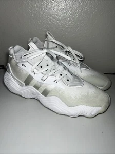 Adidas Trae Young 3 Size 13 Basketball Shoes IF2102 White/Silver Metallic - Picture 1 of 5