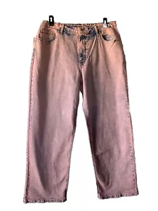 Jeans Wild Fable 16 rosa lavaggio anni 90 relaxed dritto - Foto 1 di 13
