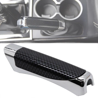 Car Accessories Universal Car Hand Brake Protector Cover Carbon Fiber Decor - Image 1 of 4