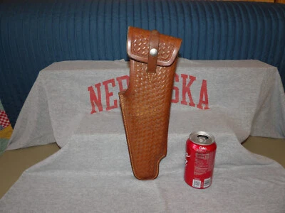 Funda contendiente de cuero vintage Thompson Center Arms S1 tejido trenzado 14" Foto 1 de 4