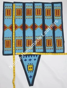 Powwow handgefertigte amerikanische Sioux Perlenarbeit für Krieg Shirts/Hosen/Leggings BS08 - Bild 1 von 2