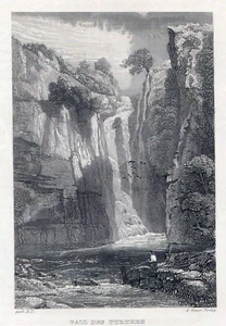 FALL DES FURTHEN, Großbritannien, StSt.142x97 mm um 1835, Kunstverlag - Picture 1 of 2