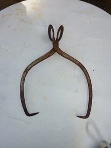 Antique Primitive Large Size Ice Tongs 22" Tall - Picture 1 of 2