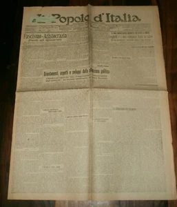 IL POPOLO D'ITALIA - 26 Agosto 1924 - Mussolini - Parola agli squadristi ALASSIO - Imagen 1 de 3