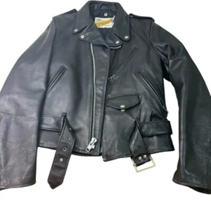 SCHOTT Lederjacke Double Riders 618 Echtleder Gr.36 - Bild 1 von 20