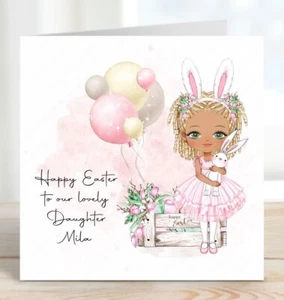 BIGLIETTO AUGURI PASQUA BIGLIETTO PASQUALE PERSONALIZZATO PER FIGLIA NIPOTE SORELLA - Foto 1 di 13