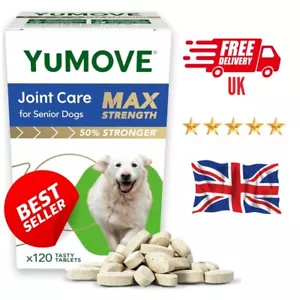 YuMOVE Senior Dog MAX Strength Joint Supplement Lintbells- 120 Tablets - Picture 1 of 4