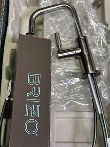 Brizo 61353LF-H-SS Litze Hot Faucet with Square Spout and Knurled Handle R16 - Picture 1 of 4