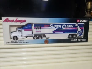 CORGI Race Image 1994 Limited Edn 1/64 LARRY MORGAN SUPER CLEAN Transporter NiBx - Picture 1 of 2