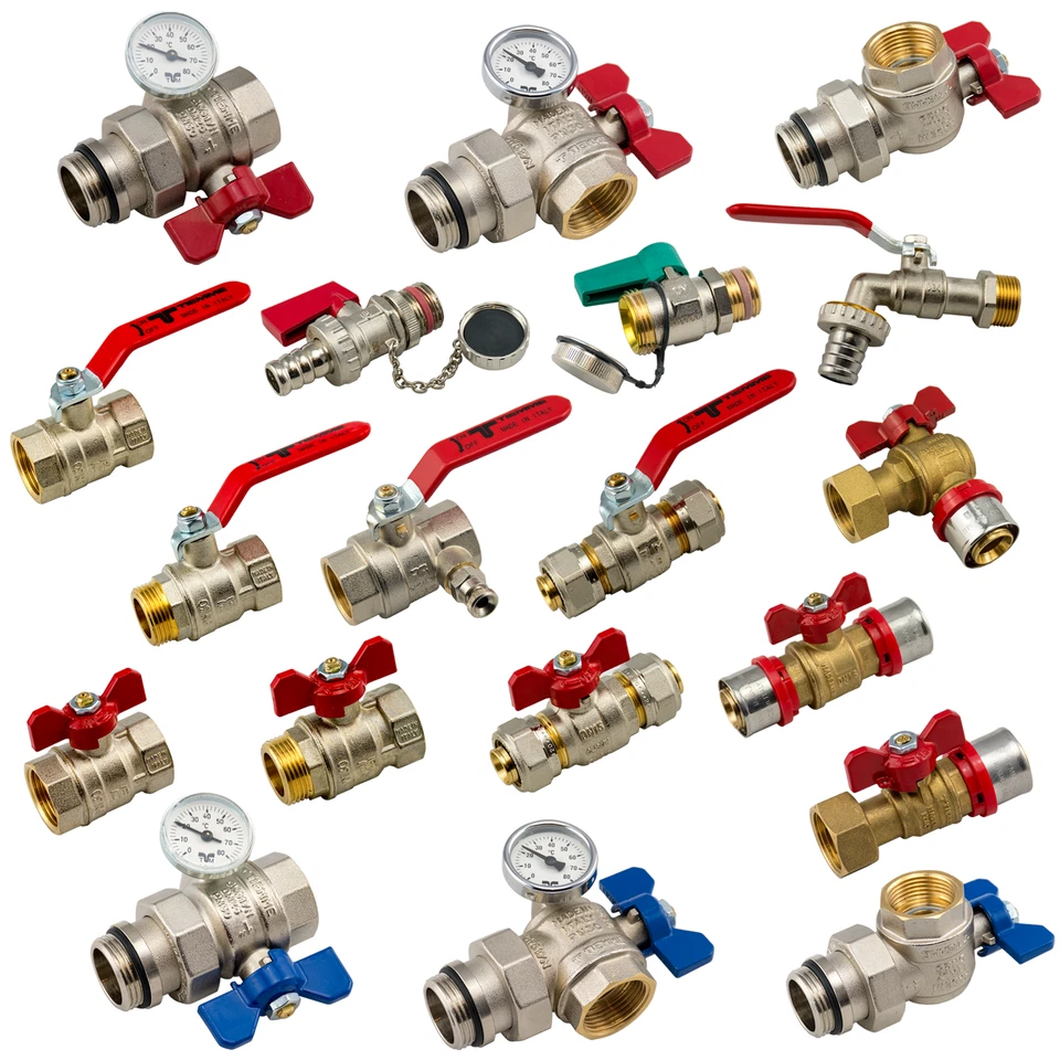 Kugelhahn, Heizkreisverteiler Kugelhahn, KFE Hahn in verschiedenen Ausführungen - Bild 1 von 1