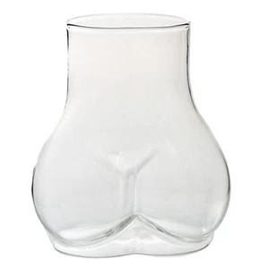 Stoßförmiger Becher Neuheit 450 ml transparent hoch Borosilikatglas Becher - Bild 1 von 10