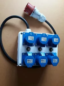 .32amp 3-phase plug to 6 x 16 amp 240v sockets - Picture 1 of 3