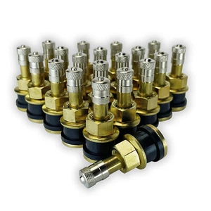 25 TR501 Straight Truck and Bus Tire 1-1/2 in Brass Clamp In Valve Stems - Picture 1 of 7