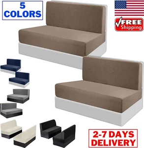 2 Set RV Dinette Cushion Covers Camper Sofa Seat Slipcovers Bench Covers Stretch - Bild 1 von 17