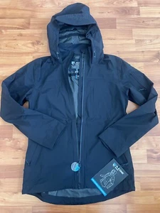 Kuhl The One Shell Jacket Hooded Black Womens M Breathable/Waterproof - NWT - Picture 1 of 14