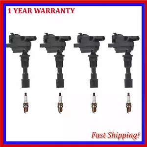 For Mazda Protege Protege5 UF407*4 Ignition Coil & 4 Denso Iridium Spark Plug - Picture 1 of 4