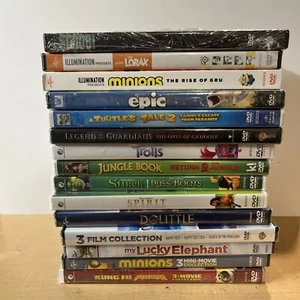 Lot of 15 New Assorted Children and Family DVDs Dreamworks, Shrek, Minions More - Picture 1 of 6
