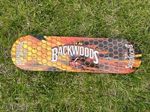 Backwoods Skateboard Deck RARE Yellowjacket Bee BACKWOODS Cigars Honeycomb - Picture 1 of 10
