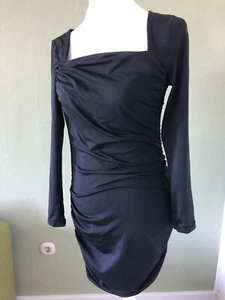 *Shein Minikleid Gr.M sexy Schwarz Raffung - Bild 1 von 4