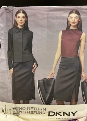 Vogue 2576 pattern Donna Karan size 8-12 DKNY minimalist jacket skirt top - Image 1 of 2