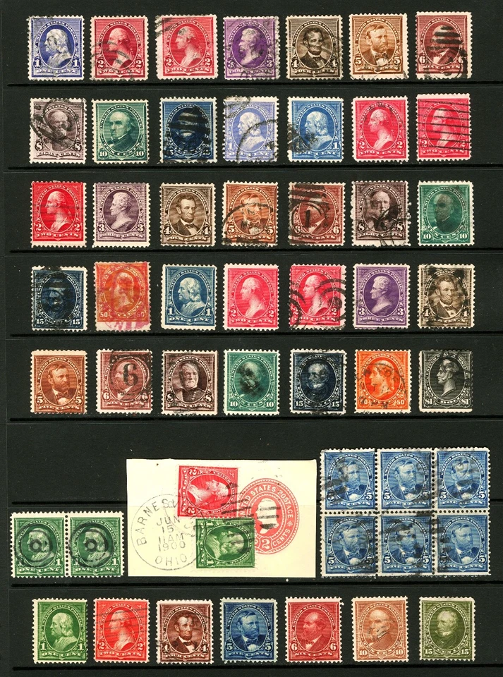 #219-#284 1c-$1.00 1890-1898 Small Banknote & Bureau Issues Mint and Used - Image 1 of 1