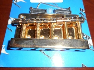 NEW - 5-String Metric Bass Bridge, #DCBBR5 G - GOLD - Picture 1 of 1