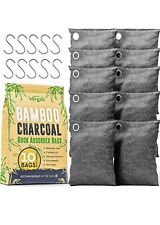 Nature Fresh Bamboo Charcoal Air Purifying Bags 10 X 100g Pack. Activated Natura