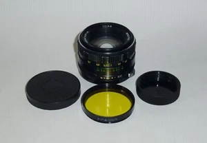 ZENITAR-M 50mm f/1.7 KMZ Russian Soviet Lens Screw Mount M42+Yellow filter+2Caps - Picture 1 of 12