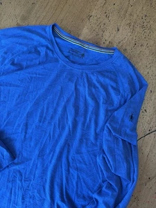 SMARTWOOL Merino 150 Long Sleeve All Season Base Layer Blue Men's Extra Large XL - Picture 1 of 7