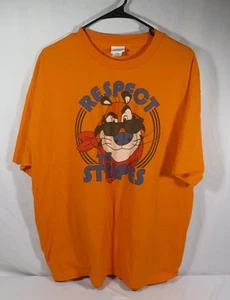 Kellogg’s Cereal Frosted Flakes Respect the Stripes Tony The Tiger T-shirt XL - Picture 1 of 3