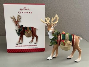 HALLMARK 2013 FATHER CHRISTMAS'S REINDEER ORNAMENT - Picture 1 of 9