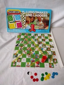 DELUXE SERPIENTES Y ESCALERAS / LUDO clásico juego infantil JUEGOS LANZA 1983 - Imagen 1 de 9