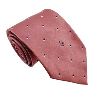 Christian Dior Krawatte Rosa Geometrisches Muster Herren Vintage Neck Tie 56x3" - Bild 1 von 5