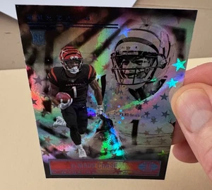 Panini Illusions Ja'Marr Chase 2021 novato radiocontrol Star Light SSP, ¡solo uno en eBay! - Imagen 1 de 5