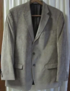 Chaps EST. 1978 Mens 46L Tan Corduroy Single Breasted Blazer Paisley Lining - Picture 1 of 8