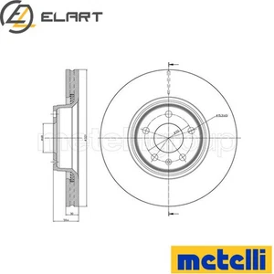 2x BRAKE DISC 23-0916C FOR AUDI A6/C6/Allroad A8/D3 CAHB/CAHA/BVG/BRF/BNA 2.0L - Picture 1 of 8