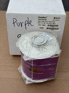 Brady 76590 GlobalMark Purple Tape Cartridge 4" x 100'  - New - Picture 1 of 8