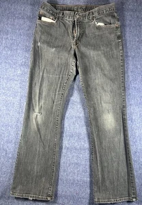 Lucky Brand Jeans Herren 32x31 schwarz Latzhose Gene Montesano klassisch Vintage USA - Bild 1 von 14