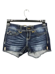 BKE Shorts Denim Stella Midrise Womens Size 27 Blue Pockets Distressed. - Picture 1 of 6