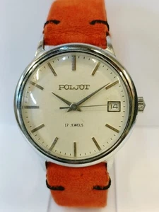 POLJOT 17 JEWELS WINDING WHITE DIAL 139595 MEN'S WORKING CONDITION - Picture 1 of 20