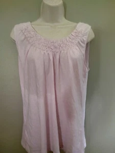 Loft Pink Rosebud Tunic Whimsical Fairy All Cotton Cottage Core Sz L - Picture 1 of 6