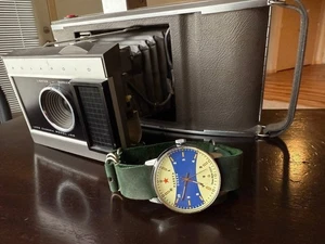 Vintage Raketa “Ocean” USSR Watch – Rare Soviet Union Design, Blue & Yellow Dial - Picture 1 of 22